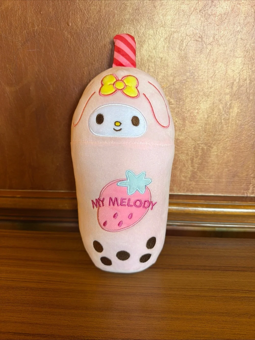 Sanrio Fiesta My Melody Boba Tea Plush Stuffed Animal 10 Inch Pink Cup 2022